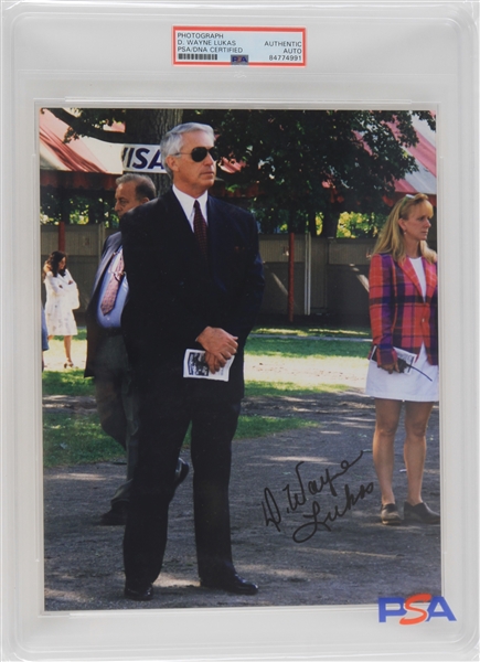 D. Wayne Lukas Autographed 8"x10" Photo (PSA/DNA)