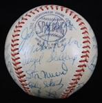 1952 Stan Musial Enos Slaughter and More St. Louis Cardinals Signed Giles Spaulding ONLB (JSA)