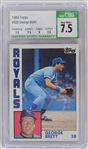 1980's Kansas City Royals Team Issued New Era Pro Model Hat attributed to George Brett w/ Topps Trading Card (Lot of 2)