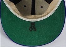 1980's Kansas City Royals Team Issued New Era Pro Model Hat attributed to George Brett w/ Topps Trading Card (Lot of 2)