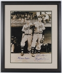 1948 Warren Spahn & Johnny Sain Braves 22x26 Signed Framed Photo (JSA)