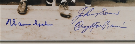 1948 Warren Spahn & Johnny Sain Braves 22x26 Signed Framed Photo (JSA)
