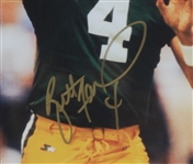 1995 Brett Favre Green Bay Packers MVP Season Signed 24x33 Framed LE Print (JSA)