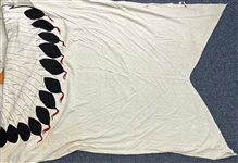 1940's Cleveland Indians Cleveland Municipal Stadium 84 x 144 Stadium Flag (MEARS LOA) 