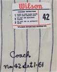 1961 Ed Fitzgerald / Charlie Shoemaker Kansas City Athletics Game Worn Home Jersey (MEARS LOA)