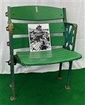1910's-63 New York Giants Polo Grounds Wooden Stadium Seat w/ Photo (MEARS LOA)