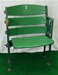 1910's-63 New York Giants Polo Grounds Wooden Stadium Seat w/ Photo (MEARS LOA)