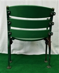 1910's-63 New York Giants Polo Grounds Wooden Stadium Seat w/ Photo (MEARS LOA)