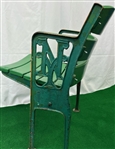 1910's-63 New York Giants Polo Grounds Wooden Stadium Seat w/ Photo (MEARS LOA)
