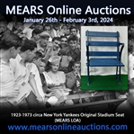 1923-1973 circa New York Yankees Original Stadium Seat (MEARS LOA)