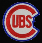 1943-56 Chicago Cubs Home Jersey Team Emblem (MEARS LOA)