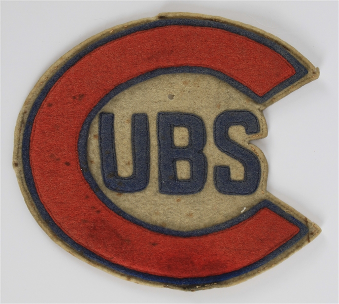 1937-40 Chicago Cubs Home Jersey Team Emblem (MEARS LOA)