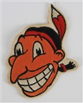 1947-50 Cleveland Indians Chief Wahoo Uniform Patch (MEARS LOA)