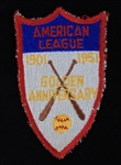 1951 American League Golden Anniversary 1901-1951 Uniform Patch (MEARS LOA)
