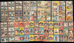 1950's Baseball Trading Cards - Lot of 200 w/ Red Schoendienst, Warren Spahn, Clete Boyer, Whammy Douglas, Bobby Thomson, Coot Veal & More