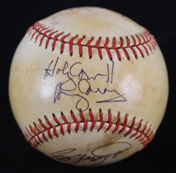 1979 Brooks Robinson Harry Caray Ed Sprague Multi Signed ONL Feeney Baseball (JSA)