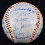 1962 National League All Stars Team Signed ONL Giles Baseball w/ 25 Signatures Including Hank Aaron, Roberto Clemente, Willie Mays & More *Full JSA Letter*