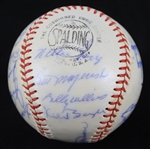 1962 National League All Stars Team Signed ONL Giles Baseball w/ 25 Signatures Including Hank Aaron, Roberto Clemente, Willie Mays & More *Full JSA Letter*