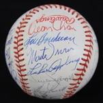 1989 Bob Feller Cleveland Indians Lou Brock and Bob Gibson St. Louis Cardinals and More Autographed ASG ROMLB (JSA)