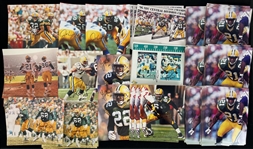 1990s Craig Newsome Ross Verba Marco Rivera Travis Jervey and More Green Bay Packers Autographed 8"x10" Color Photos (Lot of 175+)