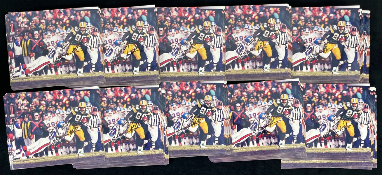 1995-2001 Antonio Freeman Green Bay Packers Autographed 8"x10" Color Photos (Lot of 175+)