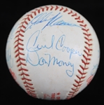 1982 Robin Yount Paul Molitor Jim Gantner and More Autographed Kuhn RO World Series Ball (JSA)