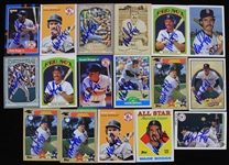 1987-2015 Wade Boggs Boston Red Sox Autographed Baseball Cards (Lot of 17) (JSA)