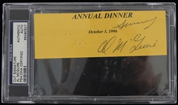 1996 Al McGuire (d.2001) College Basketball Coach and Broadcaster Cut Signature (PSA/DNA)