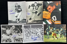 1950's-1990's Gary Knafele Jim Taylor Bob Long Adam Timmerman and More Autographed 8x10 Photos (Lot of 32)