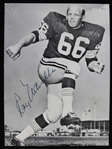 1958-1972 Ray Nitschke (d.1998) Green Bay Packers Autographed 4"x5.5" B&W Photo
