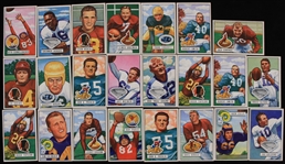 1951 Otto Schnellbacher New York Giants Robert Smith Detroit Lions Hugh Taylor Washington Redskins and More Bowman Trading Cards (Lot of 23)