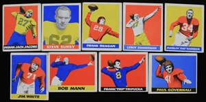 1948 Steve Suhey Pittsburgh Steelers Paul Gavernali New York Giants Leroy Zimmerman Boston Yanks and More All-Star Football Gum Trading Cards (Lot of 9)