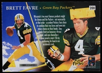 1996 Brett Favre Green Bay Packers Autographed Pinnacle Trading Card #200 