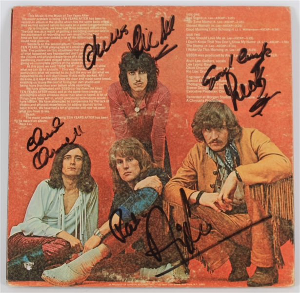 1969 Ten Years After Autographed Ssssh. Album Cover (JSA)