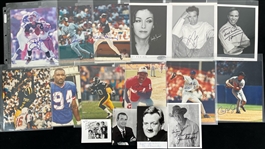 1990s-2000s Sports & Entertainment Through The Mail Signed Photo Collection - Lot of 28