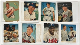 1950s-60s Baseball Signed Cut Magazine Photo Scrapbook Pages - Lot of 39 w/ Ted Williams, Willie Mays, Ernie Banks, Eddie Mathews & More (JSA)