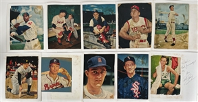 1950's-60's Baseball Signed Cut Magazine Photo Scrapbook Pages - Lot of 39 w/ Ted Williams, Willie Mays, Ernie Banks, Eddie Mathews & More (JSA)