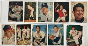 1950's-60's Baseball Signed Cut Magazine Photo Scrapbook Pages - Lot of 39 w/ Ted Williams, Willie Mays, Ernie Banks, Eddie Mathews & More (JSA)