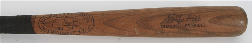 1940s Charlie Keller New York Yankees H&B Louisville Slugger Safe Hit Store Model Baseball Bat