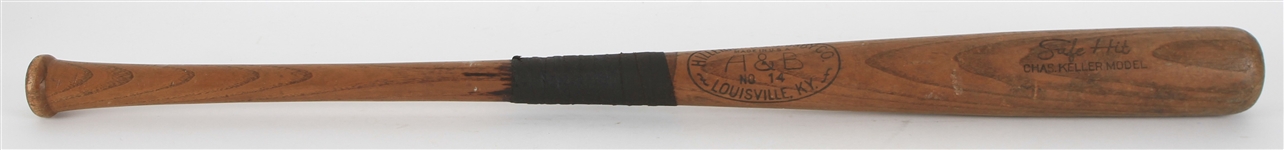 1940's Charlie Keller New York Yankees H&B Louisville Slugger Safe Hit Store Model Baseball Bat