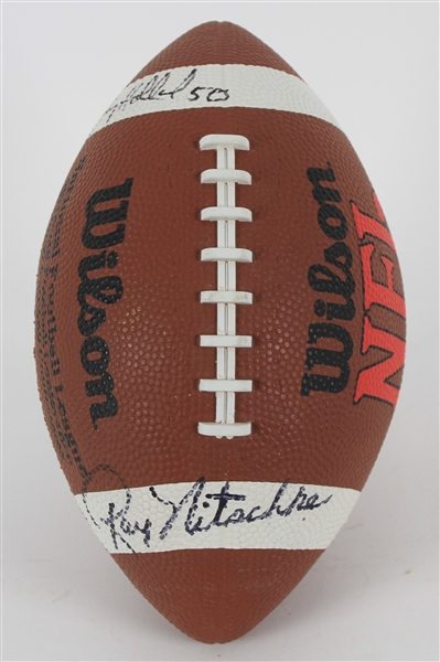 1994 Ray Nitschke Johnny Holland Green Bay Packers Signed Football 