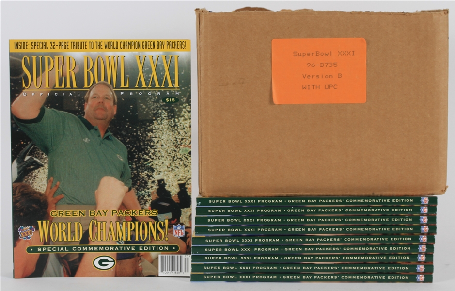 1997 Green Bay Packers Super Bowl XXXI Champions Commemorative Programs - Lot of 12