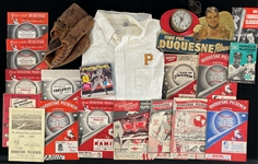 1930s-1960s Pittsburgh Pirates Duquesne Beer Sponsored Scorecards, Yearbooks, Advertising Sign (Lot of 19)