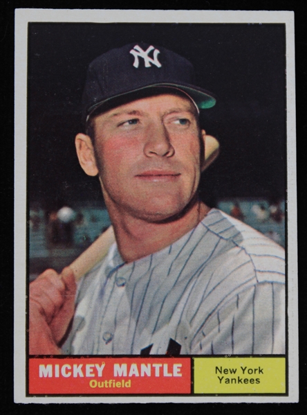 1961 Mickey Mantle New York Yankees Topps #300 Baseball Trading Card 