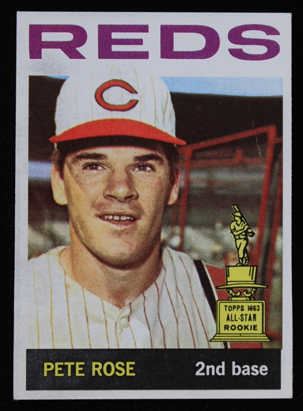 1964 Pete Rose Cincinnati Reds Topps #125 Baseball Trading Card 