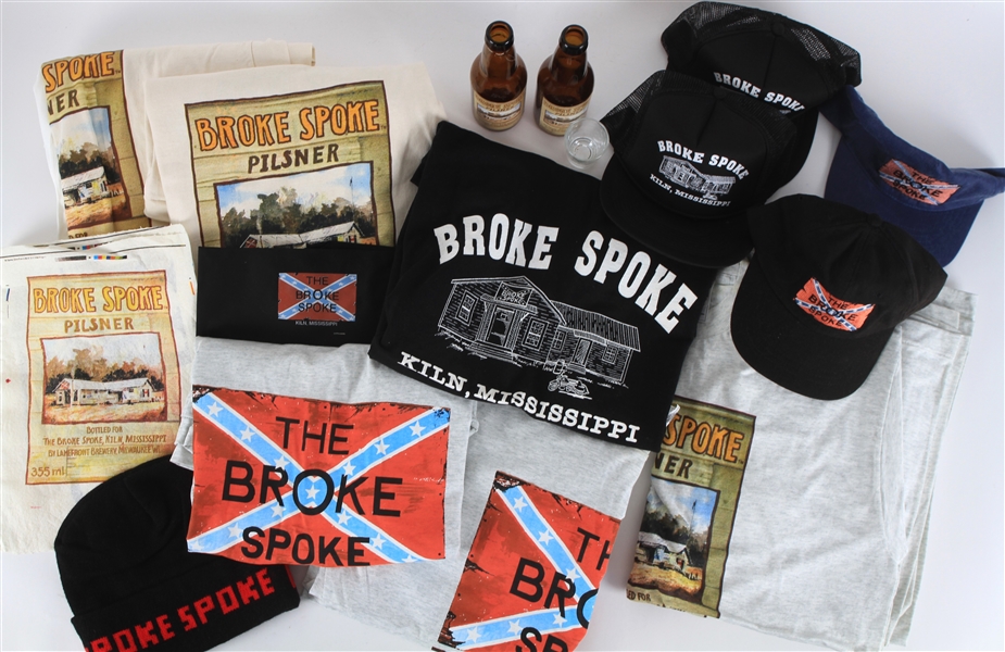 Lot Detail - Broke Spoke Pilsner T-Shirts, Caps & more (Lot of 15)