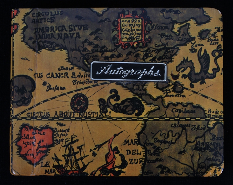 1960s-70s Green Bay Packers Signed Autograph Book w/ 48 Signatures Including Bart Starr, Ray Nitschke, Oscar Robertson, Al McGuire & More