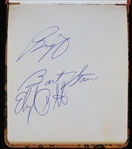 1960's-70's Green Bay Packers Signed Autograph Book w/ 48 Signatures Including Bart Starr, Ray Nitschke, Oscar Robertson, Al McGuire & More