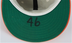 1975-1987 Mike Flanagan Baltimore Orioles Game Worn Cap w/ Trading Card (MEARS LOA)