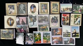 1930s-1990s Horse Jockey Signed Photos w/ Albums (Lot of 55+)